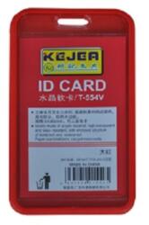 KEJEA Buzunar PVC, pentru ID carduri, 54 x 85mm, vertical, 5 buc/set, KEJEA - rosu (KJ-T-554V-RE)