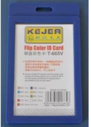 KEJEA Suport PP tip flip, pentru carduri, 55 x 85mm, vertical, 5 buc/set, KEJEA - bleumarin (KJ-T-665V) - ihtis