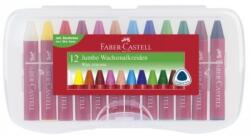 Faber-Castell Creioane cerate jumbo cutie plastic 12 culori/set FABER-CASTELL (FC120011)