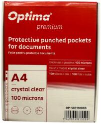 Optima Folie protectie pentru documente A4, 100 microni, 100 folii/cutie, Optima Premium - cristal (OP-503110000)