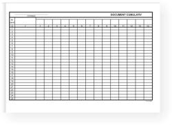  Document cumulativ, orizontal, A4, tipar fata, 100 file/carnet (TP019037)