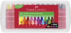 Faber-Castell Creioane cerate jumbo cutie plastic 24 culori/set FABER-CASTELL (FC120034)