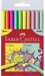 Faber-Castell Carioca 10 culori/set pastel si neon GRIP FABER-CASTELL (FC155312)