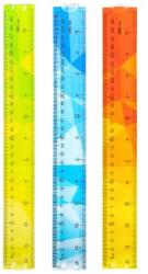 Deli Rigla 30 cm plastic multicolora flexibila DELI (DLEH651)