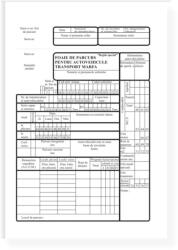 Foaie de parcurs autovehicule marfa, A4, tipar fata/verso, 100 file/carnet (TP019063)