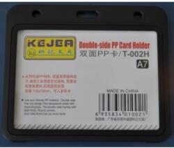 KEJEA Suport PP dubla fata, pentru carduri, 105 x 74mm, orizontal, 5 buc/set, KEJEA - negru (KJ-T-002H) - ihtis
