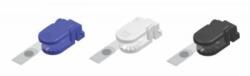 KEJEA Clips plastic pentru ecuson, 10 buc/set, KEJEA - alb (KJ-T-071)