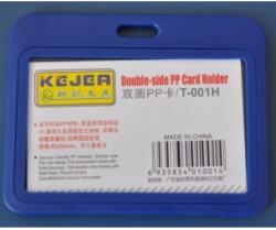 KEJEA Suport PP dubla fata, pentru carduri, 85 x 55mm, orizontal, 5 buc/set, KEJEA - bleumarin (KJ-T-001H)