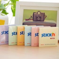 Stick'n Notes autoadeziv 76 x 76 mm, 100 file, Stick'n - culori pastel (HO-21XXX)
