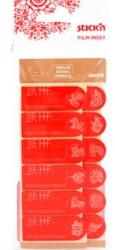STICKN Stick index plastic rosu 42 x 16 mm, 12 x 20 file/set, Stick"n - 12 semne zodiacale chinezesti (HO-21634)