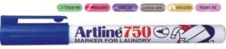 ARTLINE Marker ARTLINE 750, pentru textile, corp metalic, varf rotund 0.7mm - albastru (EK-750-BL) - ihtis