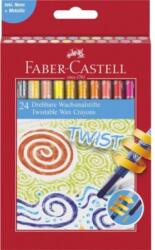 Faber-Castell Creioane cerate retractabile 24 culori/set FABER-CASTELL (FC120004)