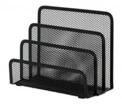 Q-CONNECT Suport metalic Mesh, pentru sortare scrisori, 3 compartimente, Q-Connect - negru (KF00876)