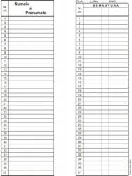  Condica de prezenta, A4, tipar fata/verso, 100 file/carnet (TP019061)