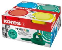 Kores Plastilina modelaj 4x40g culori intense KORES (KO34241)