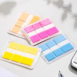 Deli Index adeziv plastic 38 x 18mm x 2 buc + 38 x 25mm x 1 buc diverse culori 20 file DELI (DLEA120)