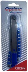 Optima Cutter Optima Premium, lama 18mm SK5, sina metalica, aluminiu cu rubber grip (OP-380008677A) - ihtis
