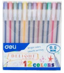 Deli Pix cu gel 0.5mm 12 culori/set DELI (DLEG119-12C)