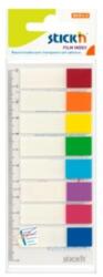 STICKN Stick index plastic transparent color 45 x 12 mm, 8 x 15 file/set, Stick (HO-21467)