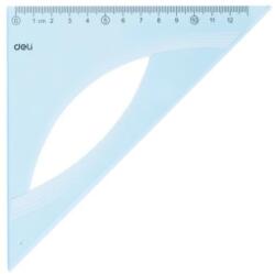 Deli Echer 12 cm 45 grade albastru transparent, DELI (DLEH14)