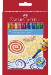Faber-Castell Creioane cerate retractabile 12 culori/set FABER-CASTELL (FC120003)