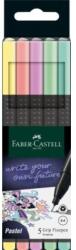 Faber-Castell Liner 0.4mm 5 buc/set pastel GRIP FABER-CASTELL (FC151602)