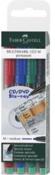 Faber-Castell Set 4 markere permanente M Multimark 1.0mm Faber-Castell (FC152504)