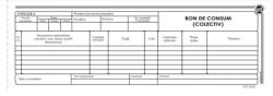  Bon consum colectiv, 1/2A4, tipar fata/verso, 100 file/carnet (TP019026)