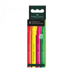 Faber-Castell Set 4 bucati textmarker 38 cutie carton FABER-CASTELL (FC157774)