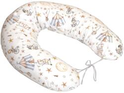Amy Perna pentru gravide si alaptare, husa detasabila din bumbac 100% si umplutura antialergica babysoft , circ blue, amy - bekid - 165,00 RON