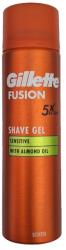 Gillette fusion gel de ras 200ml sensitive with almond oil