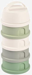 Beaba Recipient Lapte Praf 4 Compartimente Beaba +0 luni Cotton/Sage Green