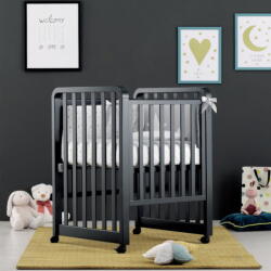  Patut Azzurra Design Glam lava 8 in 1 complet accesorizat transformabil- alaturi de bebelusi de la 0 la 3 ani Negru