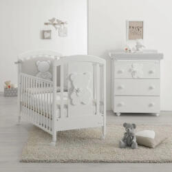 Azzurra Design Patut Bebe Azzurra Funky 0 - 5 Ani Bianco
