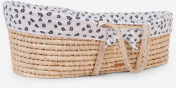 Childhome Cos bebe Childhome Moise din coji de porumb cu saltea Husa Jerse Leopard