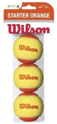 Wilson Set mingi tenis Wilson Starter Orange, 3 bucati (WRT137300) - tenis-junior
