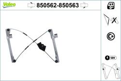 VALEO Mecanism actionare geam VALEO 850562 (850562)