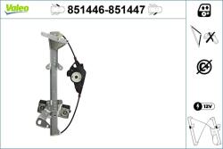 VALEO Mecanism actionare geam VALEO 851446 (851446) - automobilus
