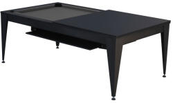 Vancouver pool biliárdasztal / étkezőasztal, Dynamic Vancouver III, 7', fekete/fekete, szürke szövet