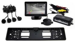 AMiO Tolatóradar 4 Darab Fekete 18 mm-es Szenzorral, 4.3" Tft Monitorral + Rendszám