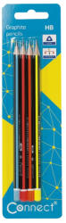 Connect Grafitceruza CONNECT háromszögletű, HB, 4db/bliszter (305600)