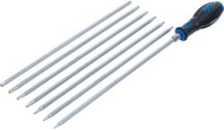 BGS technic Csavarhúzó Bit Készlet Furatos Torx És Ötágó Torx Fejekkel 8 db-os T10-T40