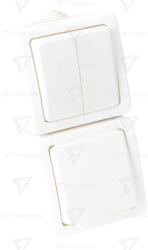TRACON Întrerupător dublu circuit + priză, PT, vertical 16A/250VAC, IP54, (105) (TR-PH09V)