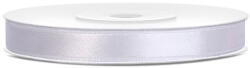 PartyDeco Dekor szaténszalag, fehér, 6 mm/25 m TS6-008