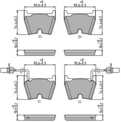 FERODO Set placute frana FERODO FDB4165 (FDB4165)