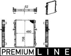 MAHLE Radiator, racire motor MAHLE CR 1170 000P (CR 1170 000P)