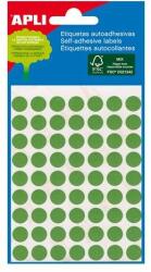 APLI Etikett, 8 mm kör, kézzel írható, színes, APLI, zöld, 288 etikett/csomag (2047) - nyomtassingyen