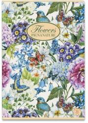 Pigna Nature Flowers A4, tűzött, sima, véletlenszerű minta