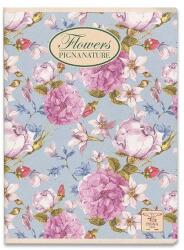 Pigna Nature Flowers A5, varrott, sima, véletlenszerű minta