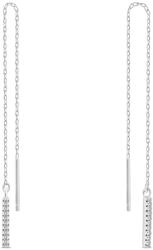 Brilio Silver Cercei lungi cu zirconii EA1007W